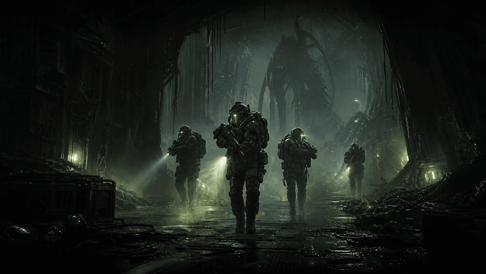 Aliens: Fireteam Elite 2 official trailer squad artwork
